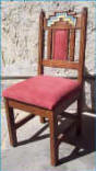 Anasazi  Dining Chair With Cushion In Back