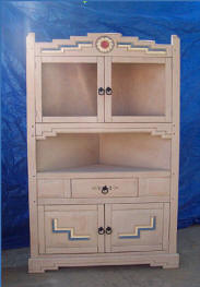 Anasazi Corner Cabinet-Hutch