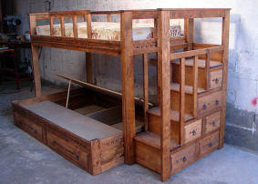 Custom Southwest Style Bunk Beds