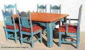 Great Southwest Dining Set, Green Rub.