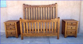 New Mexico Queen Size Bed With Tall Headboard & footboard