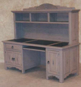 Taos Computer Desk With Hutch 2