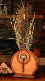 R.A. Guthrie Western Leather Vase, High Resolution Picture