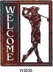 Golfer Welcome Sign
