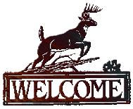 White Tail Welcome Sign