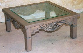 Aurora Coffee Table Frame, Old Wagon Gray