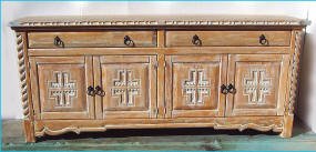 Mission Buffet, 4 Doors 2 Drawers