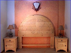 New Mexico Sunset, Headboard And Night Stands