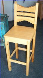 Picos bar stool natural stain