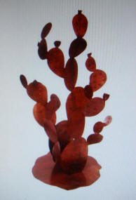 Prickly Pear, Metal Sculpture By Sonoran Designs