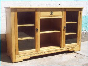 Santa Fe Buffet With Glass Doors