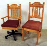 Mission Office Chairs Available in Pine & Alder Woods