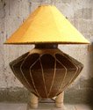 Tarahumara Coiled Clay Pot Lamp